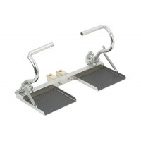Complete chromium-plated rudder pedals for Rookie