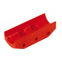 Nylon protection for brake disk Ø 206 x 16 mm Red